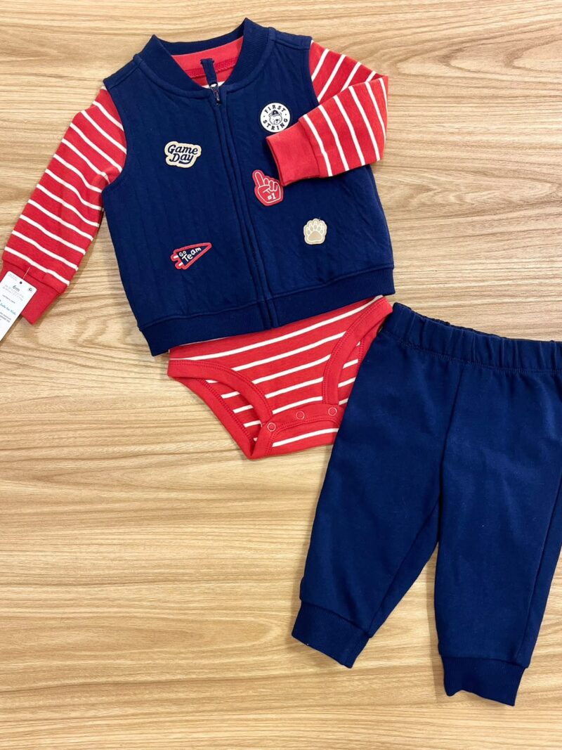 Conjunto chaleco azul oscuro