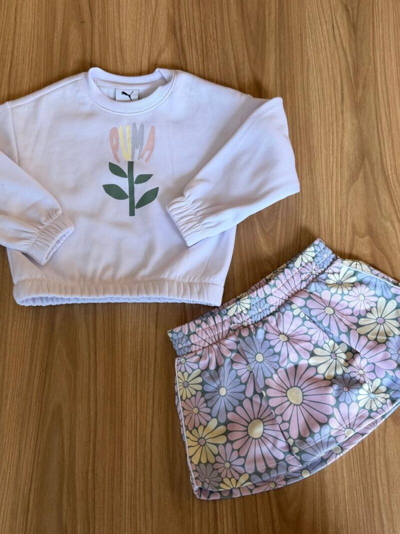 Conjunto Blanco Flores Puma