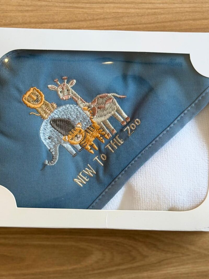 Toalla Blanca con Capuchita Azul Animales de la Selva