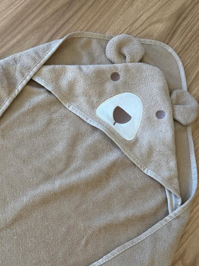 Toalla Café Capucha Carita de Osito