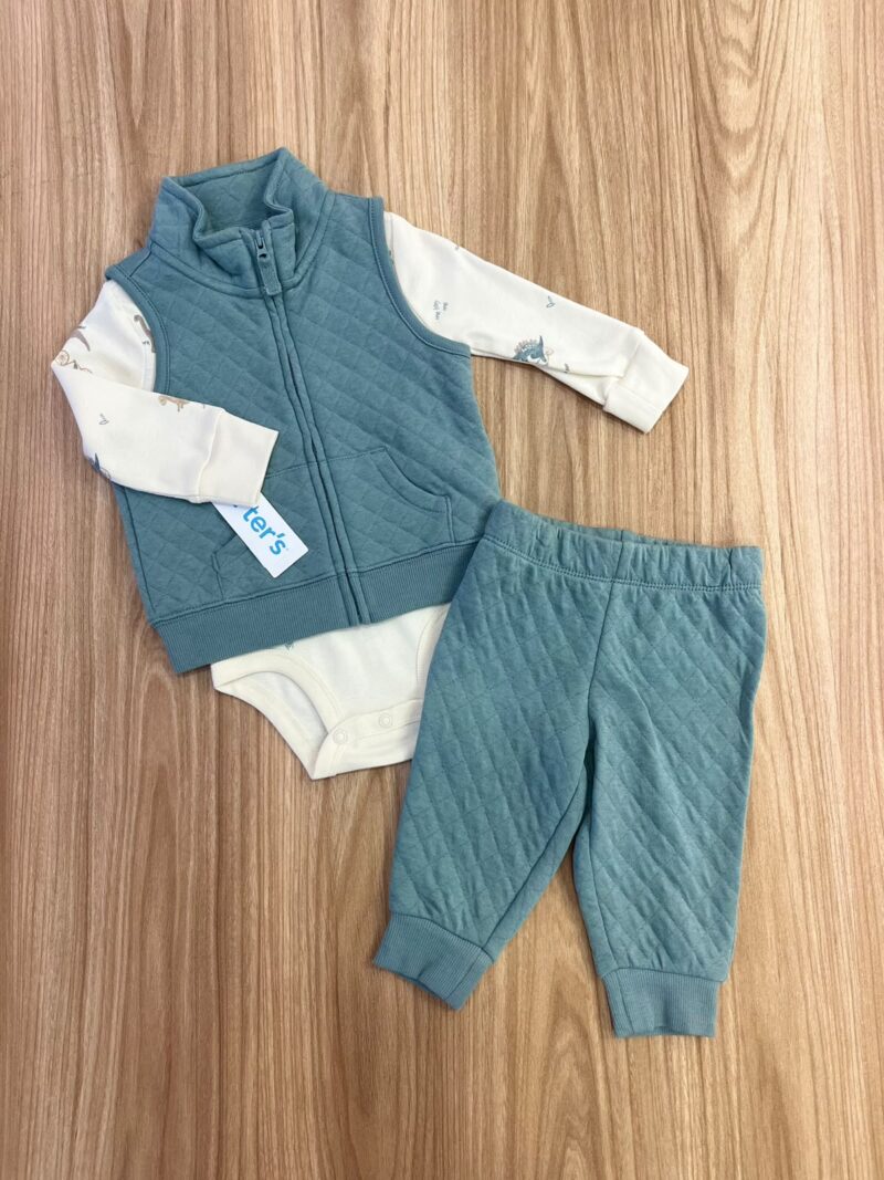 Conjunto Dinos manga larga Carter´s