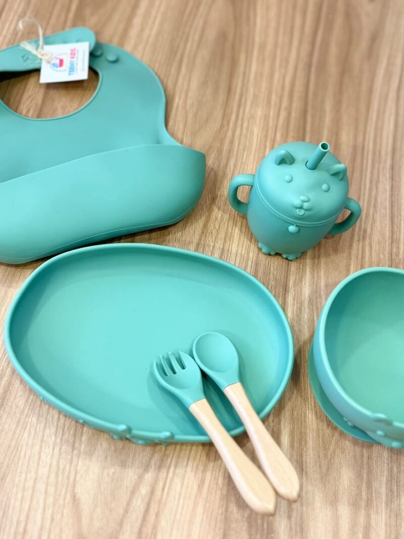 Set alimentación gatico verde