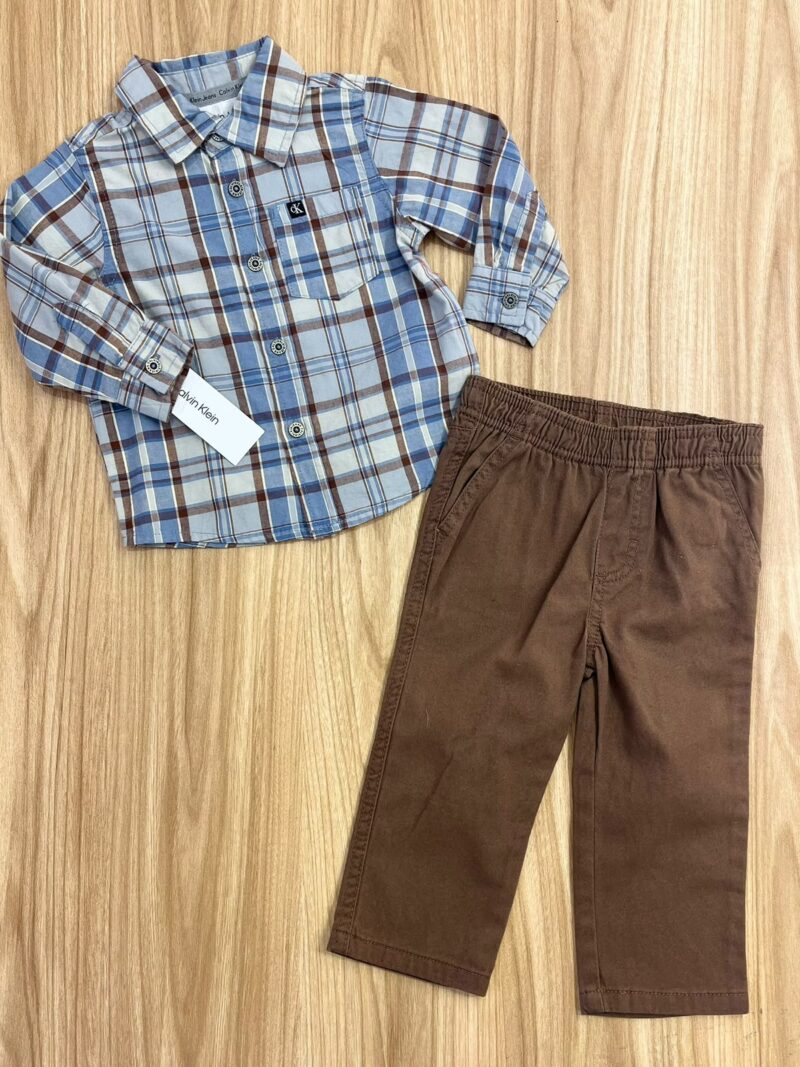 Conjunto Camisa Cuadros Calvin Klein