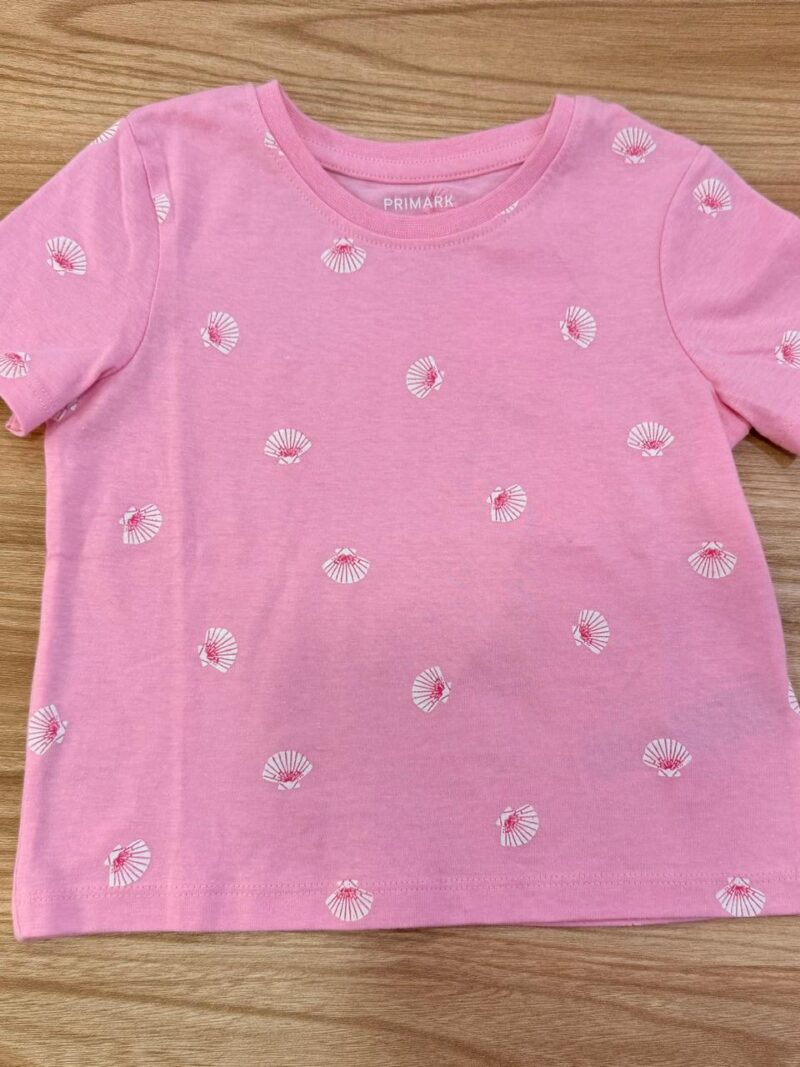 Camiseta Rosada Conchas de Mar