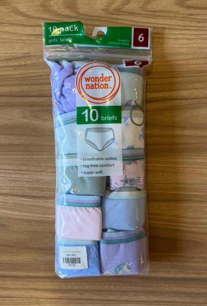 Set x10 Calzoncitos Colores Pastel
