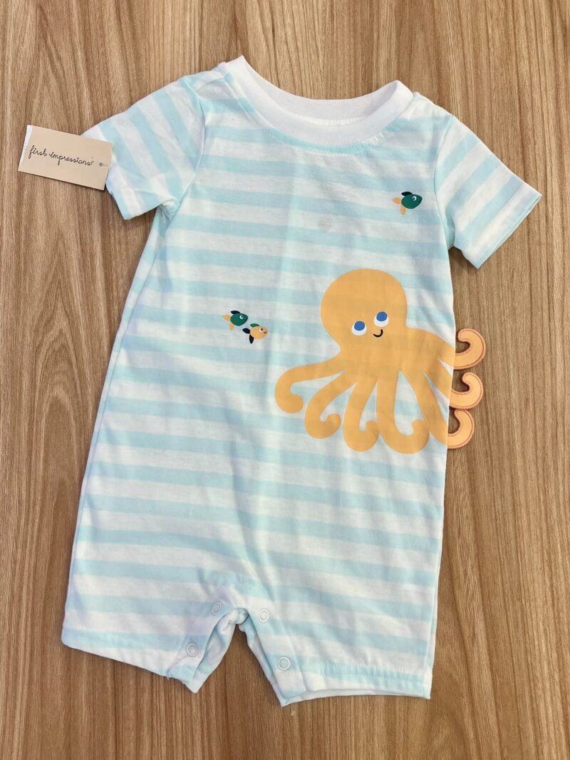 Enterizo de rayas pulpo First Impression