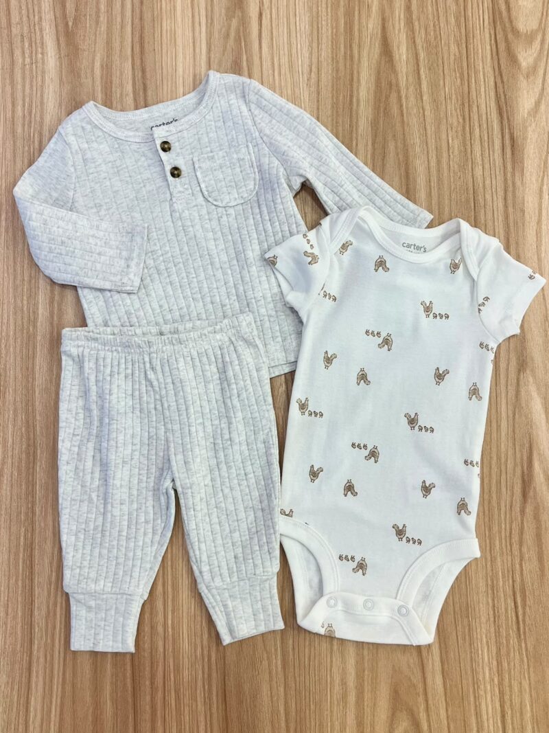 Conjunto gris gallinitas Carter´s