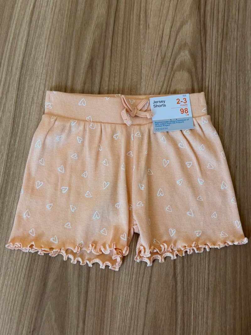 Shorts Mandarina Corazones