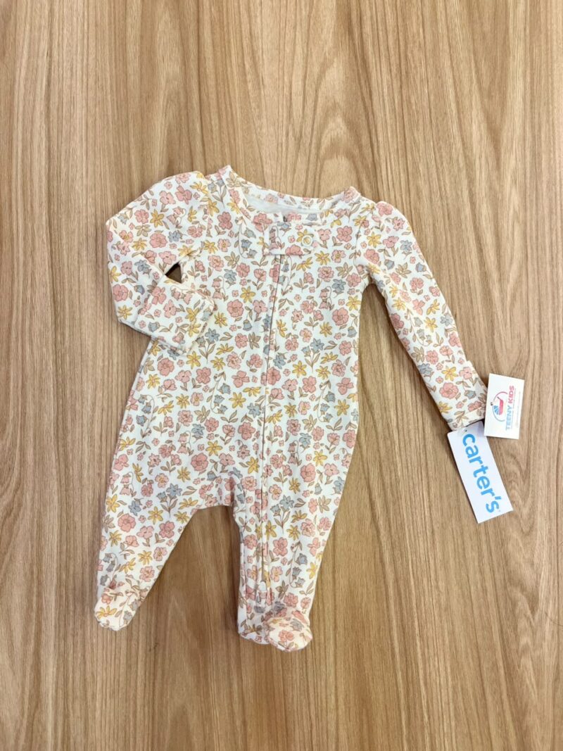 Pijama enterizo flores Carters