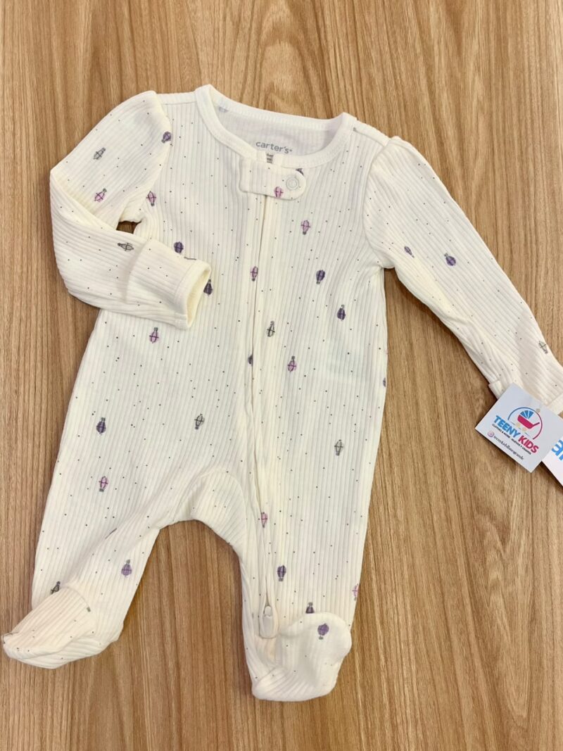 Pijama enterizo blanca globitos Carters