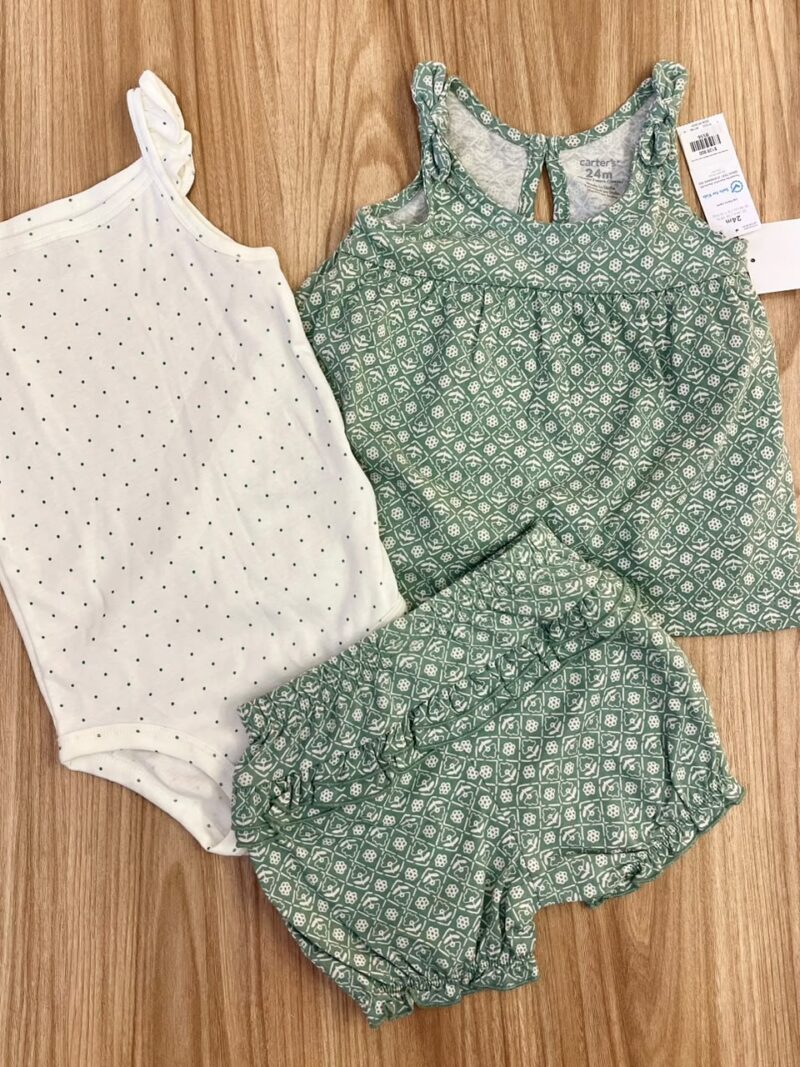 Conjunto x3 piezas verde