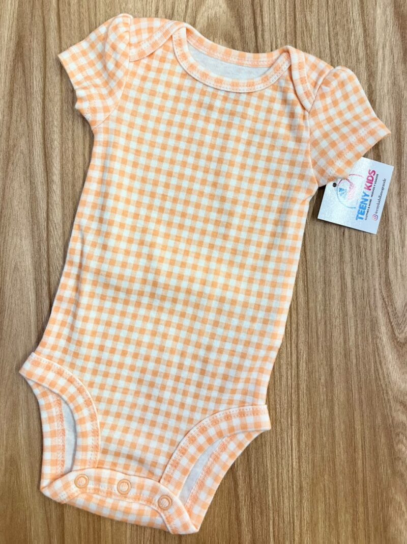 Body cuadros naranja Carters