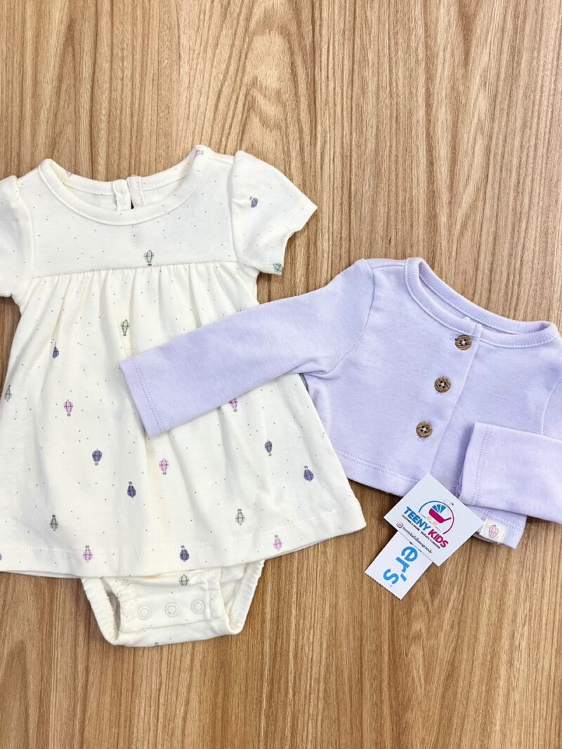 Sets x2 vestido + torerito lila Carters