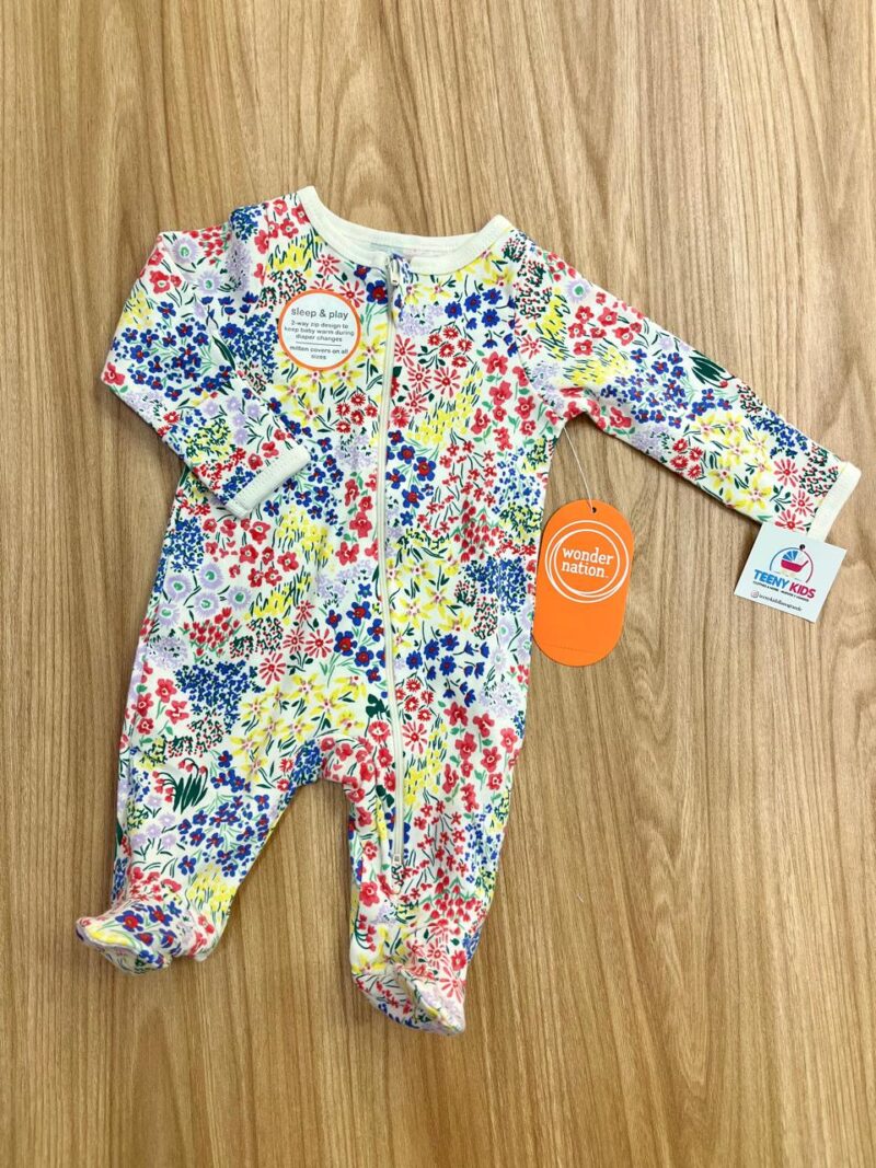 Pijama enterizo flores colores Wonder Nation