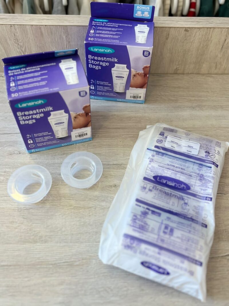 Bolsas de almacenamiento x50 + adaptadores Lansinoh