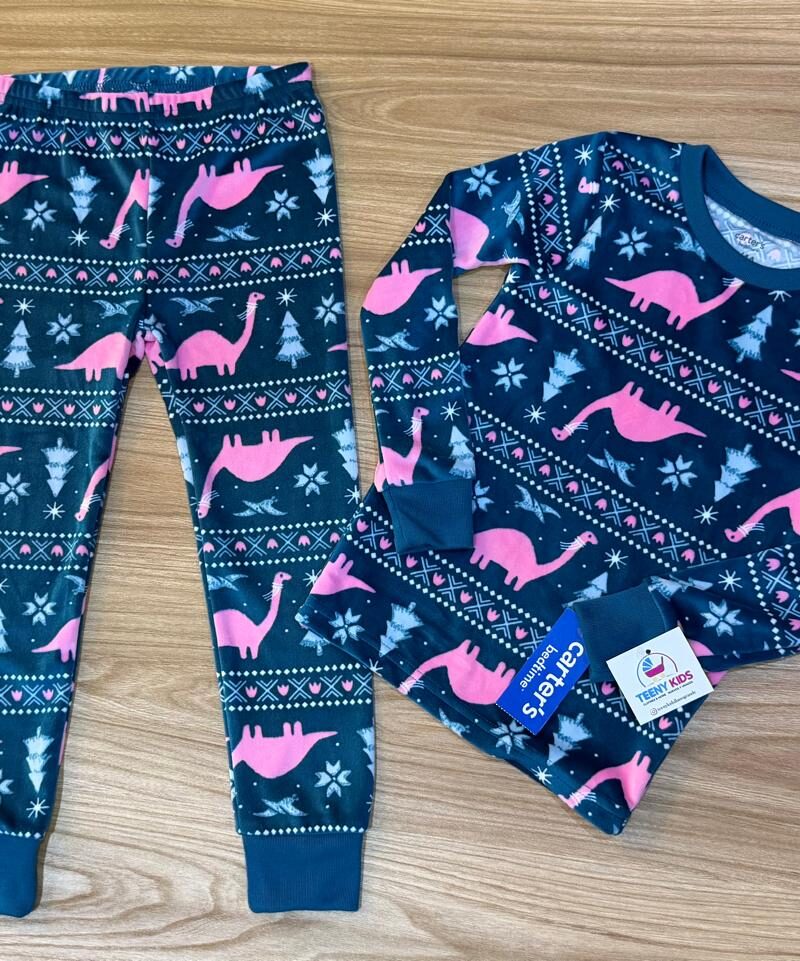 Pijama Aguamarina Dinosaurios